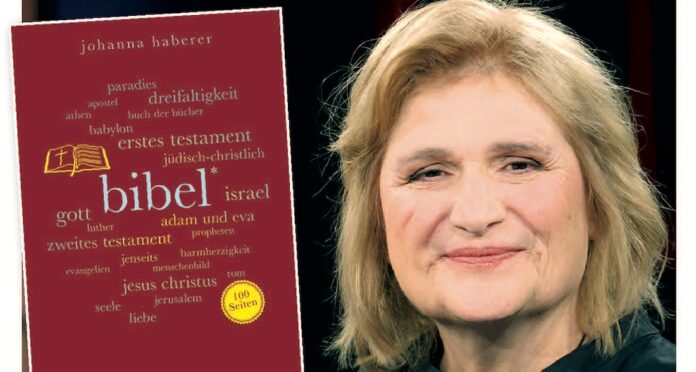 Johanna Haberer mit ihrem Buch. Fotos: epd/F und EW