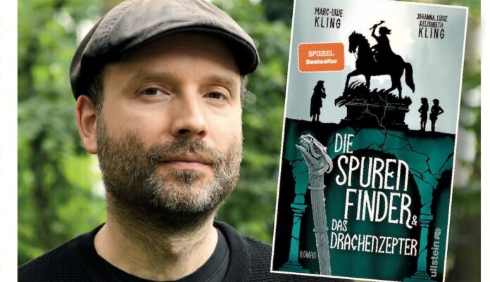 Der Autor Marc-Uwe Kling und sein neues Buch. Fotos: akg und EW