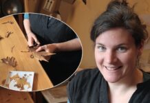 Pfade der Vergänglichkeit neu erforschen Anna Hielscher in ihrem Atelier. Foto: Borée