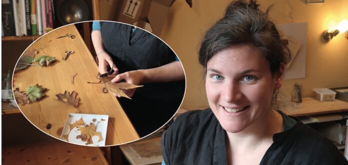 Anna Hielscher in ihrem Atelier. Foto: Borée
