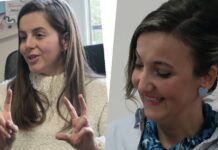 „Sonnenbrücke“ aus Spielen und Vertrauen Sanja Čović von „Progres“ und Kindergartenleiterin Aida Kaja. Fotos: Borée