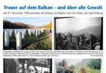 30 Jahre nach dem Bürgerkrieg in Bosnien Am 21. November 1995 beendete der Vertrag von Dayton nach drei Jahren den Bosnienkrieg