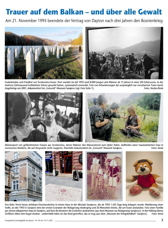 Am 21. November 1995 beendete der Vertrag von Dayton nach drei Jahren den Bosnienkrieg